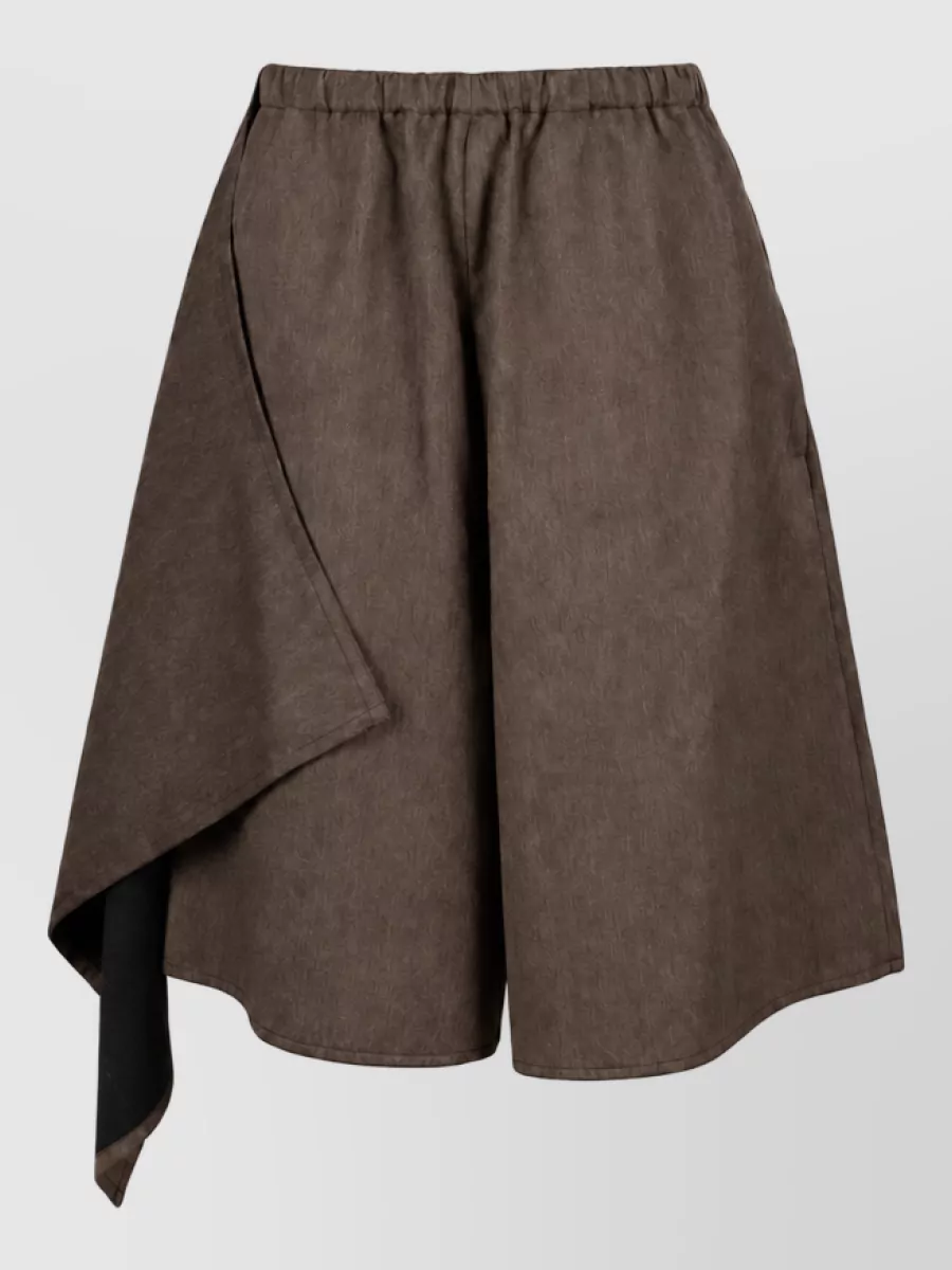 Niccolò Pasqualetti viscose satin asymmetric skirt