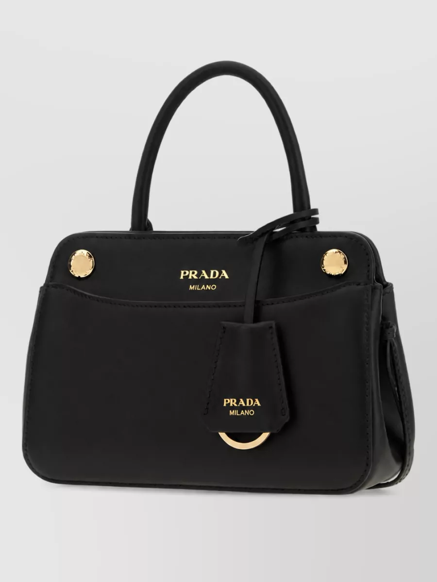 Prada mini leather clutch bag