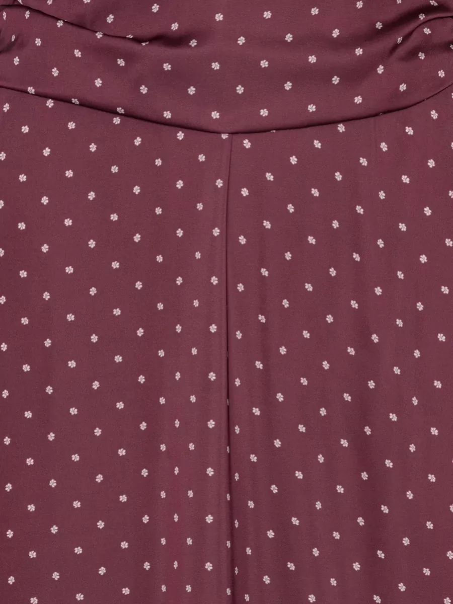 Rotate Polka-Dot Halterneck Maxi Dress