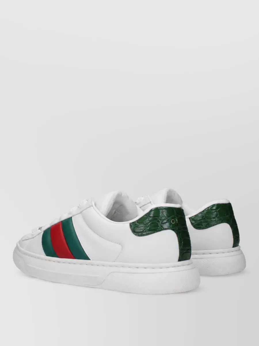 Gucci Leather Low-Top Sneakers