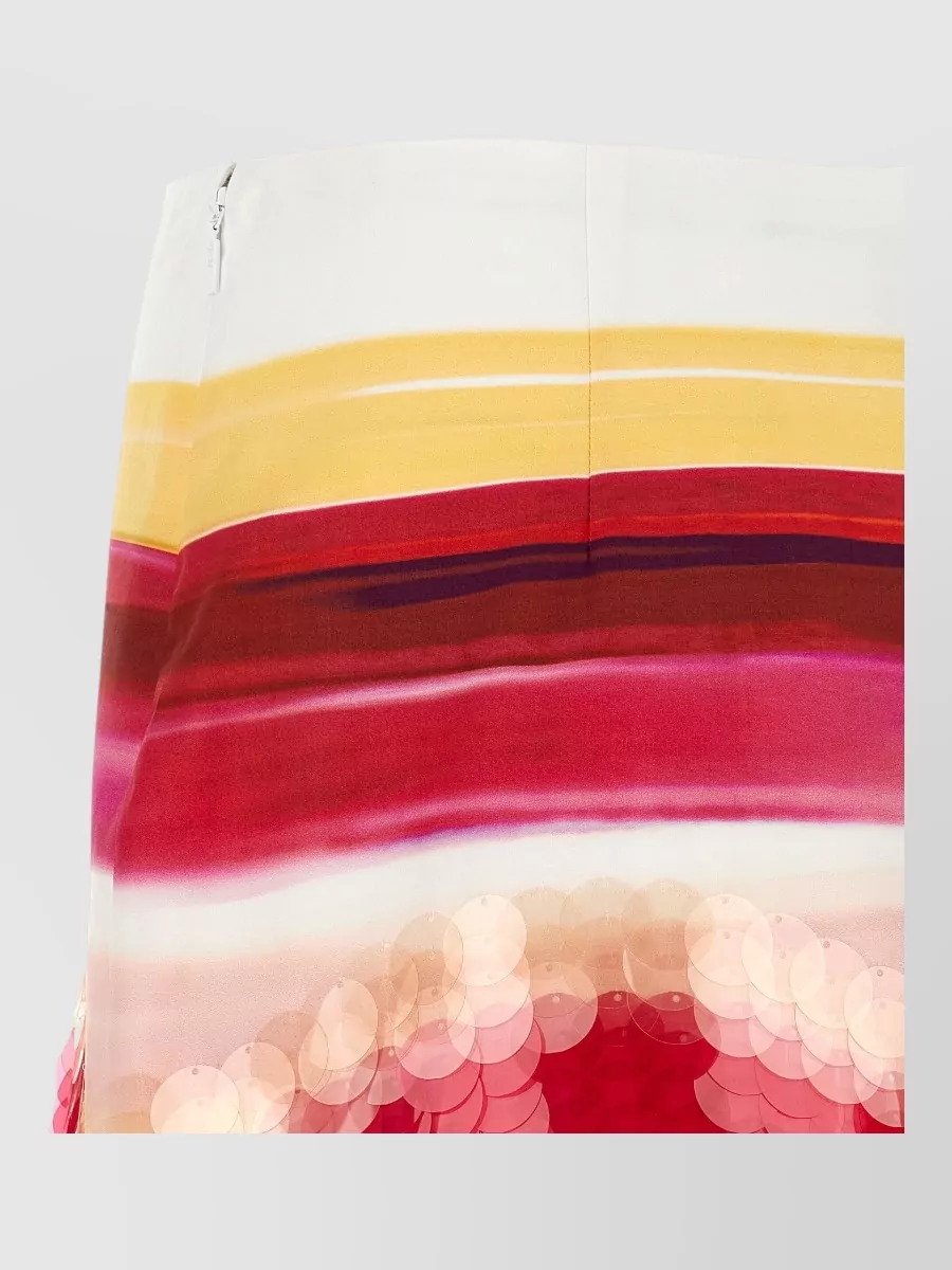 Fendi Striped Cotton Mini Skirt