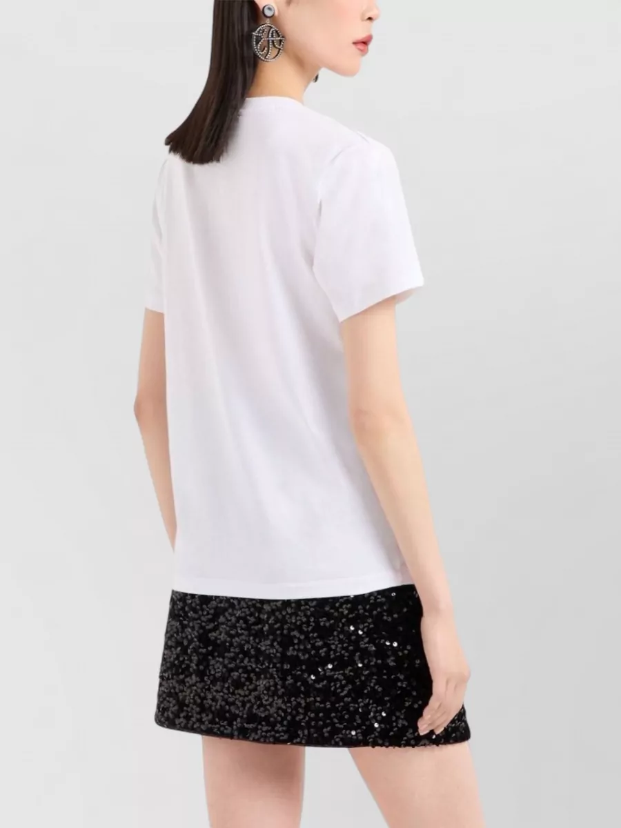 Emporio Armani Sequined High-Rise Above-Knee Skirt