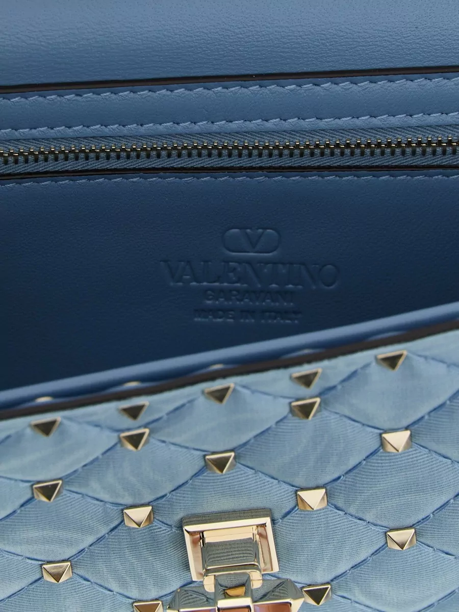 Valentino Garavani Rockstud Spike Quilted Clutch Bag