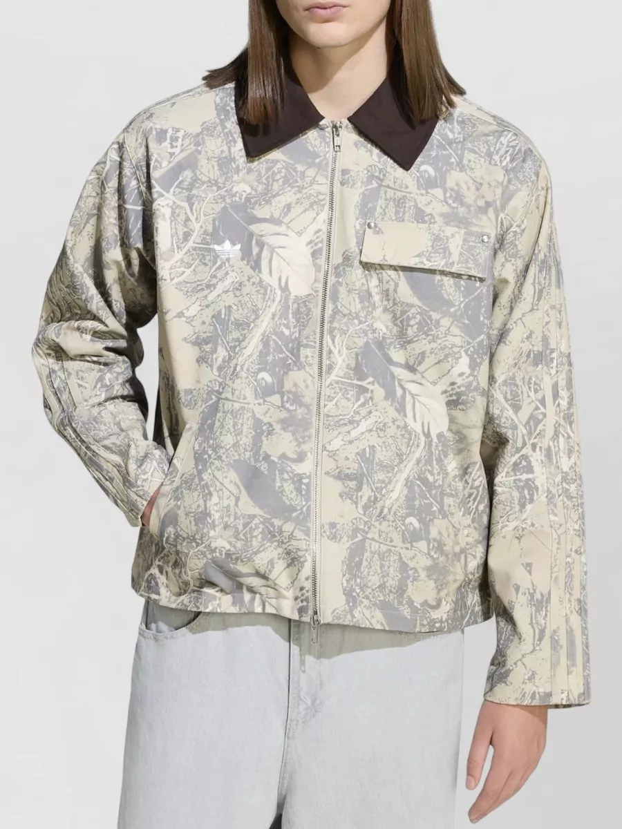Adidas Canvas Work Jacket Camouflage Chest Pocket