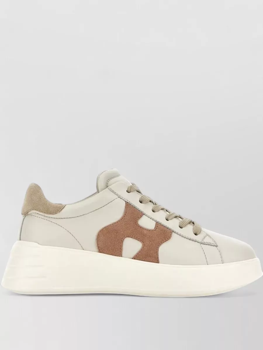 Hogan Leather Rebel Sneakers Suede Detail