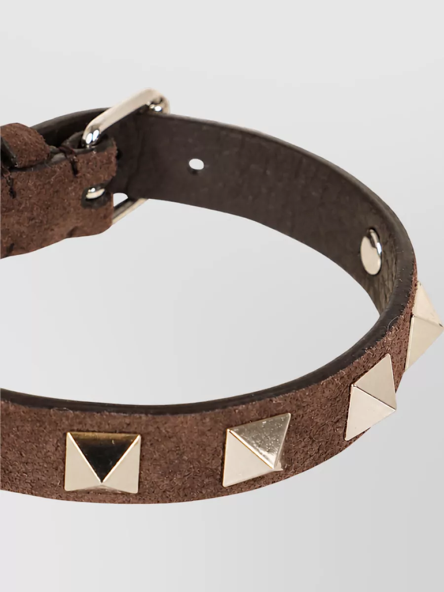 Valentino Garavani Leather Rockstud Bracelet