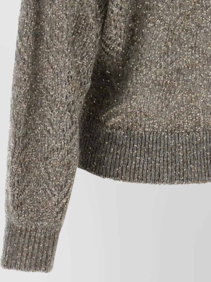 Brunello Cucinelli Embellished Turtleneck Jumper