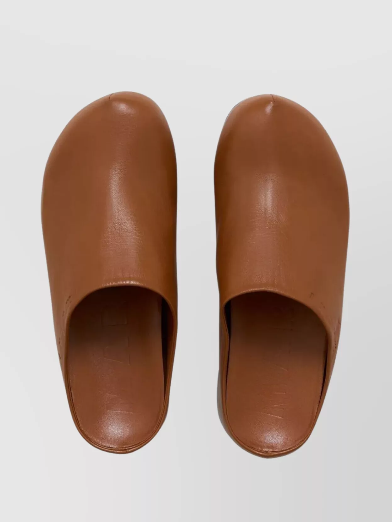 Marni Closed Back Platform Sole Round Toe Mules