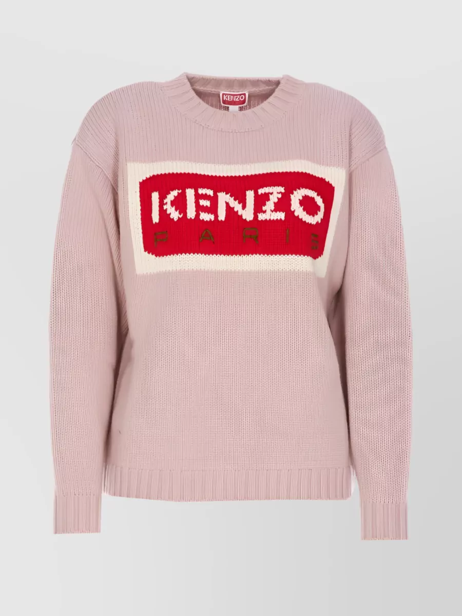 Kenzo Paris Knit Logo Jumper In Pastel