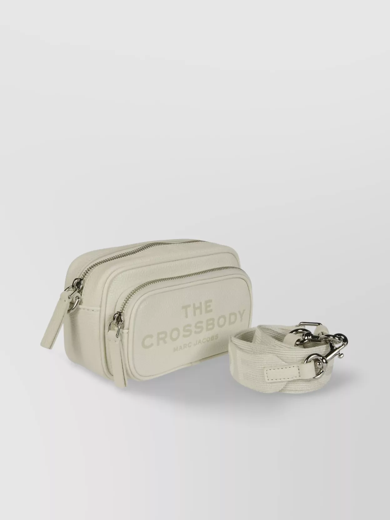 Marc Jacobs The Adjustable Textured Crossbody Bag In White