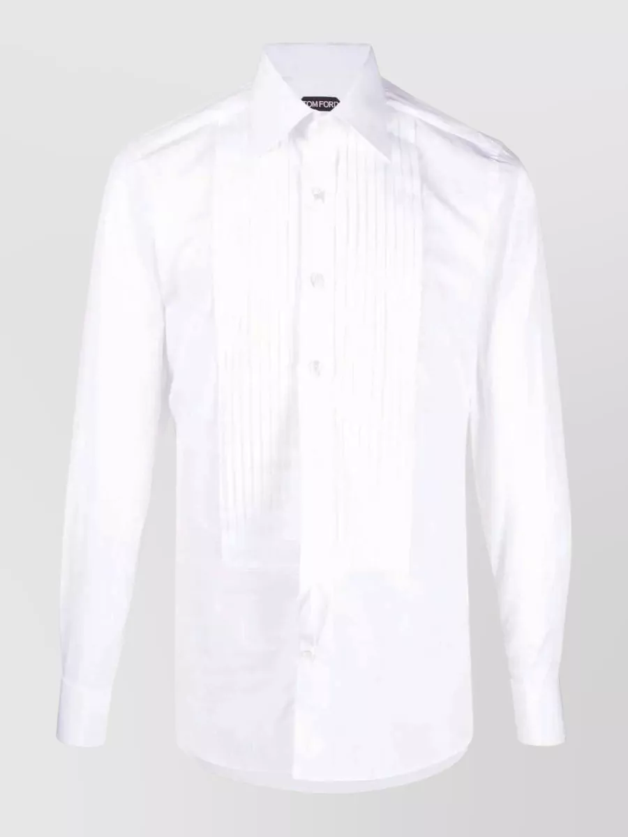 Tom Ford Ribbed cotton long-sleeve shirt