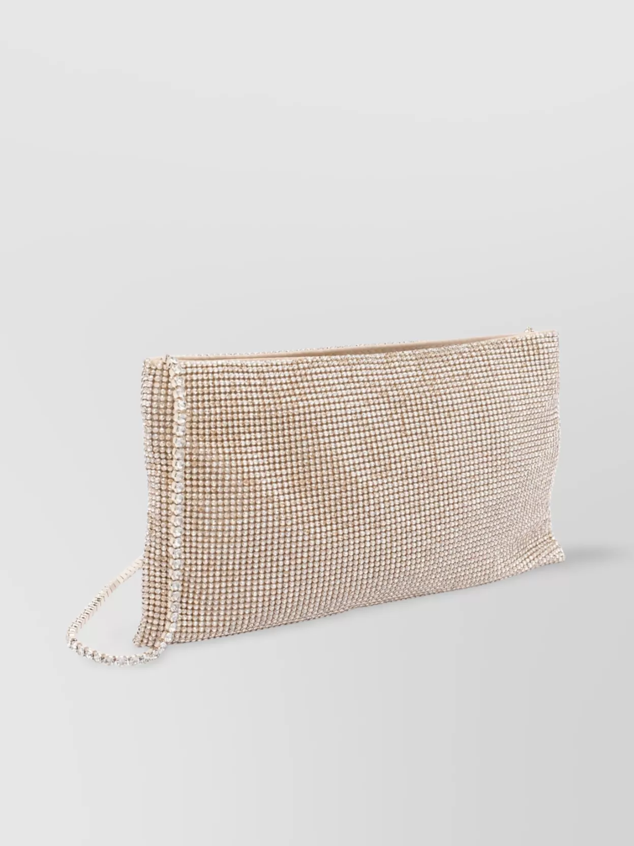 Benedetta Bruzziches Shoulder Strap Chain Clutch Bag Rhinestone