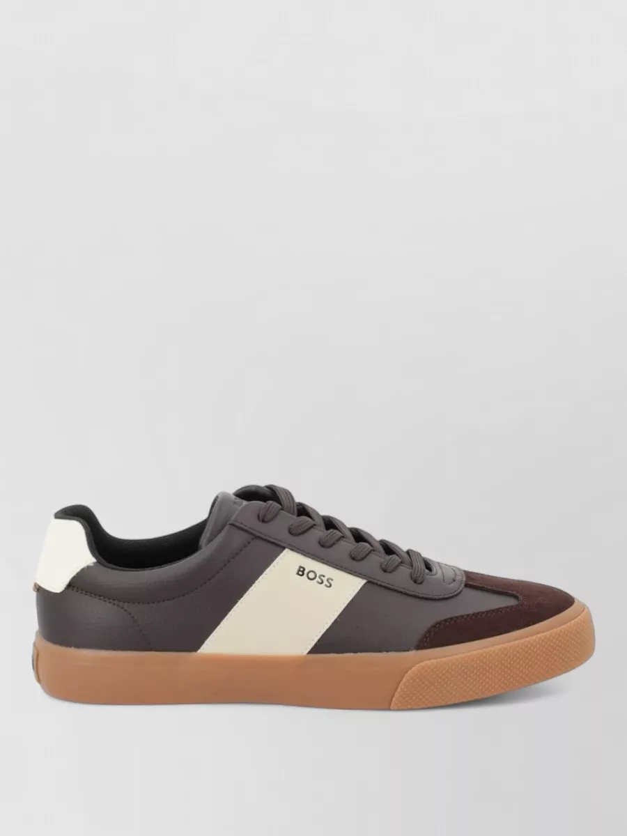 Boss Leather Low-Top Sneakers