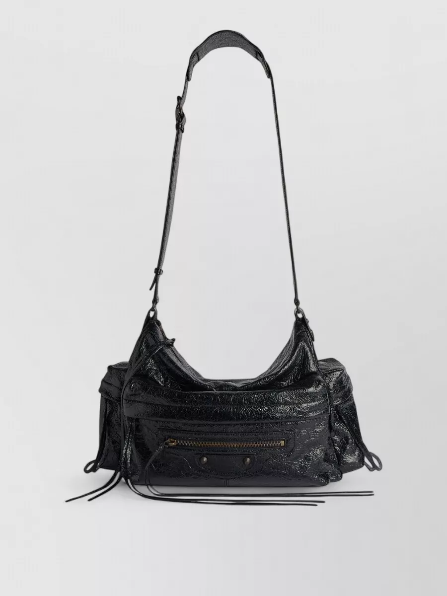 Balenciaga leather medium multipocket crossbody bag