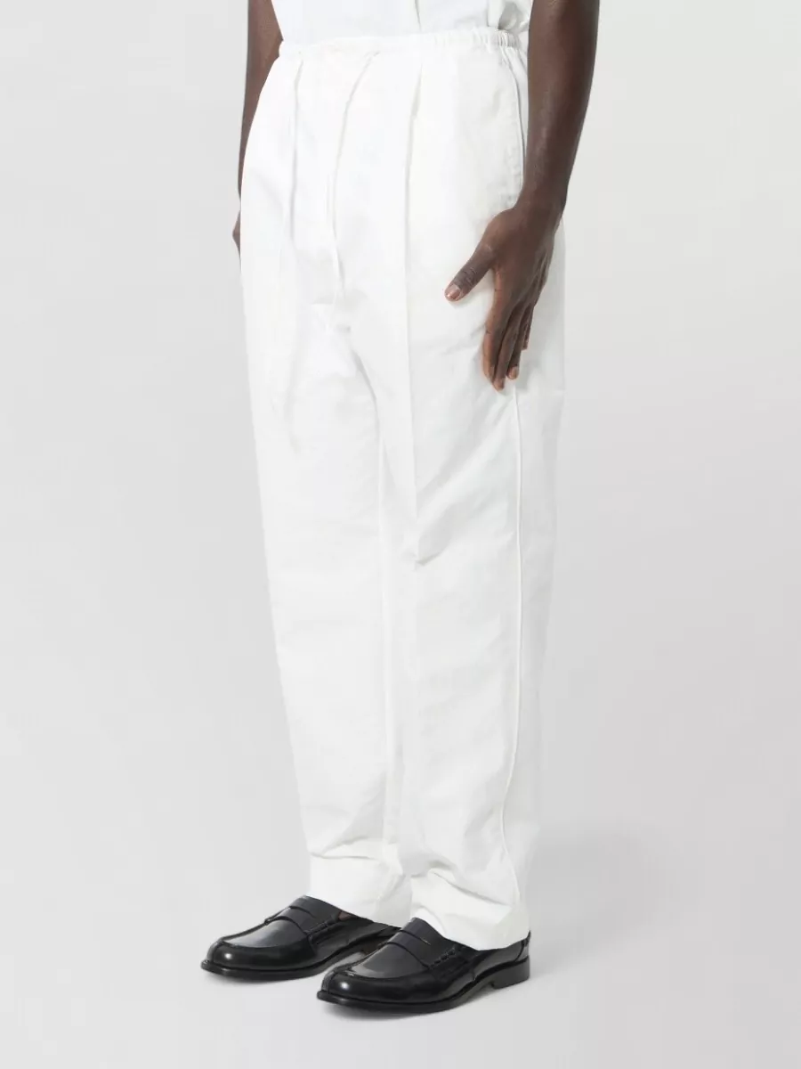 Bottega Veneta cotton canvas mid-rise tapered trousers