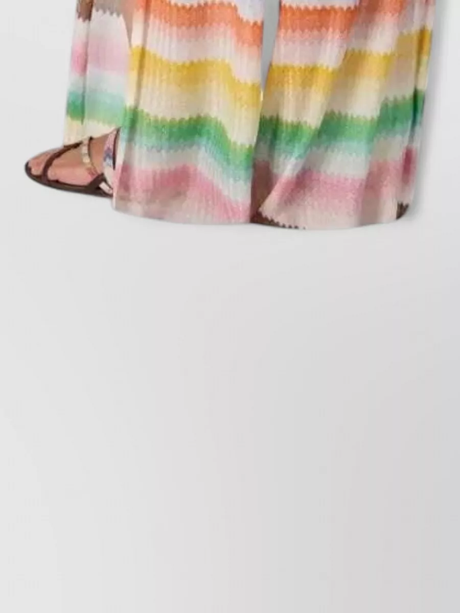 Missoni High-Rise Wide-Leg Zigzag Pants