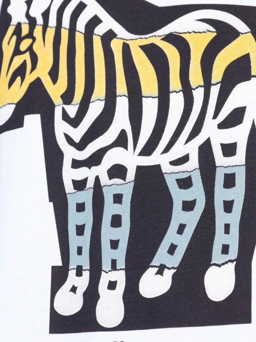 Paul Smith Organic Cotton Relaxed-Fit Zebra-Print Short-Sleeve T-Shirt