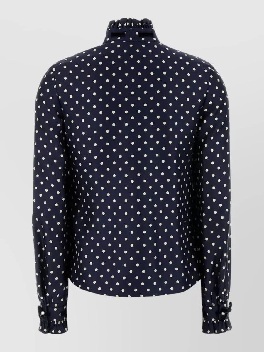Valentino Garavani Silk Printed Satin Shirt