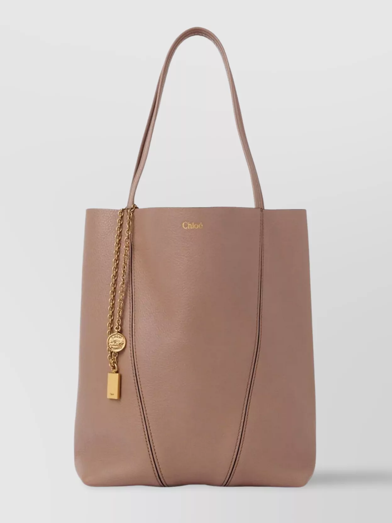 Chloé Spin Tote Bag Grained Leather