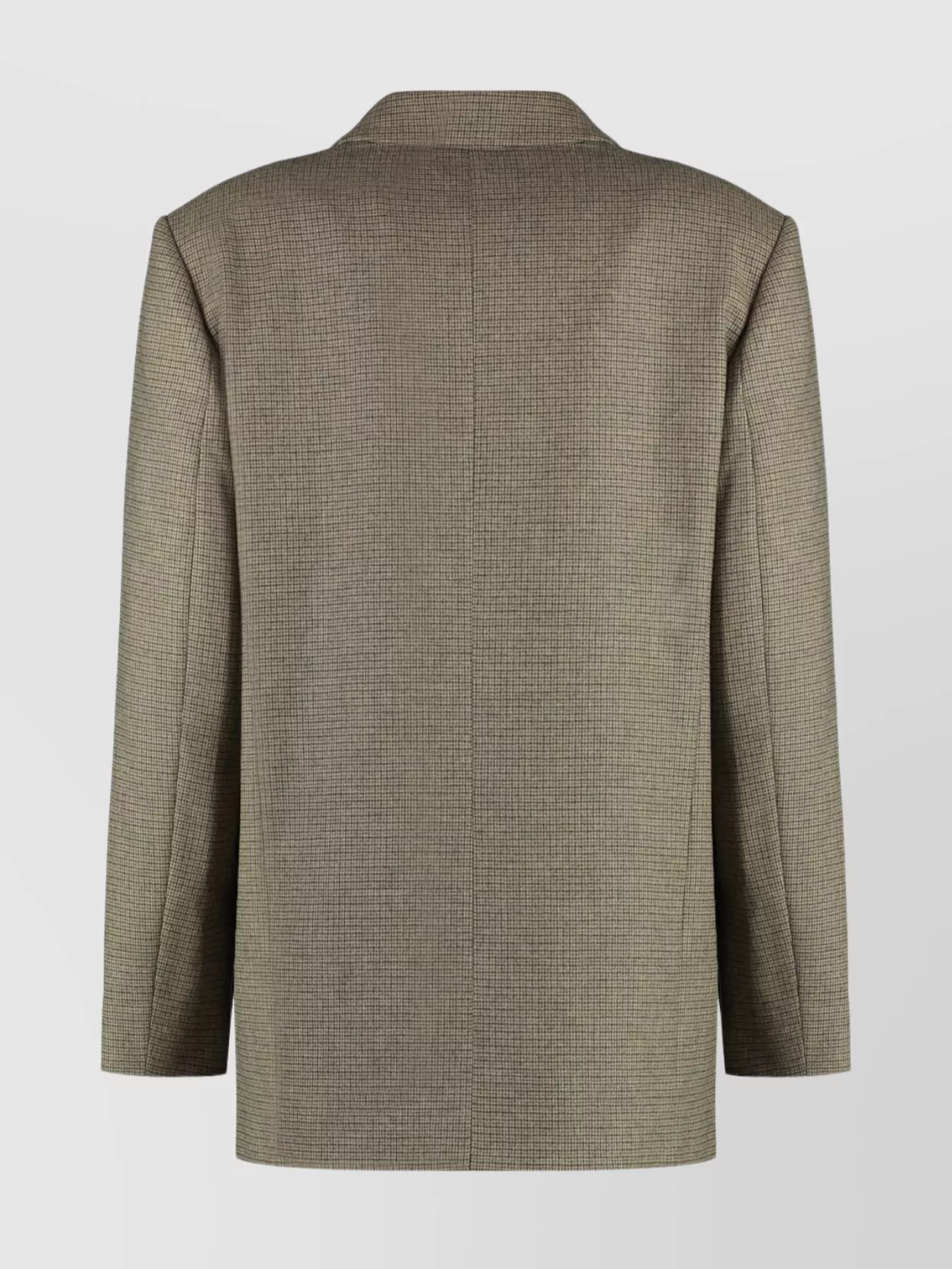 Pinko Double-Breasted Wool Blazer Featuring Lapel Collar
