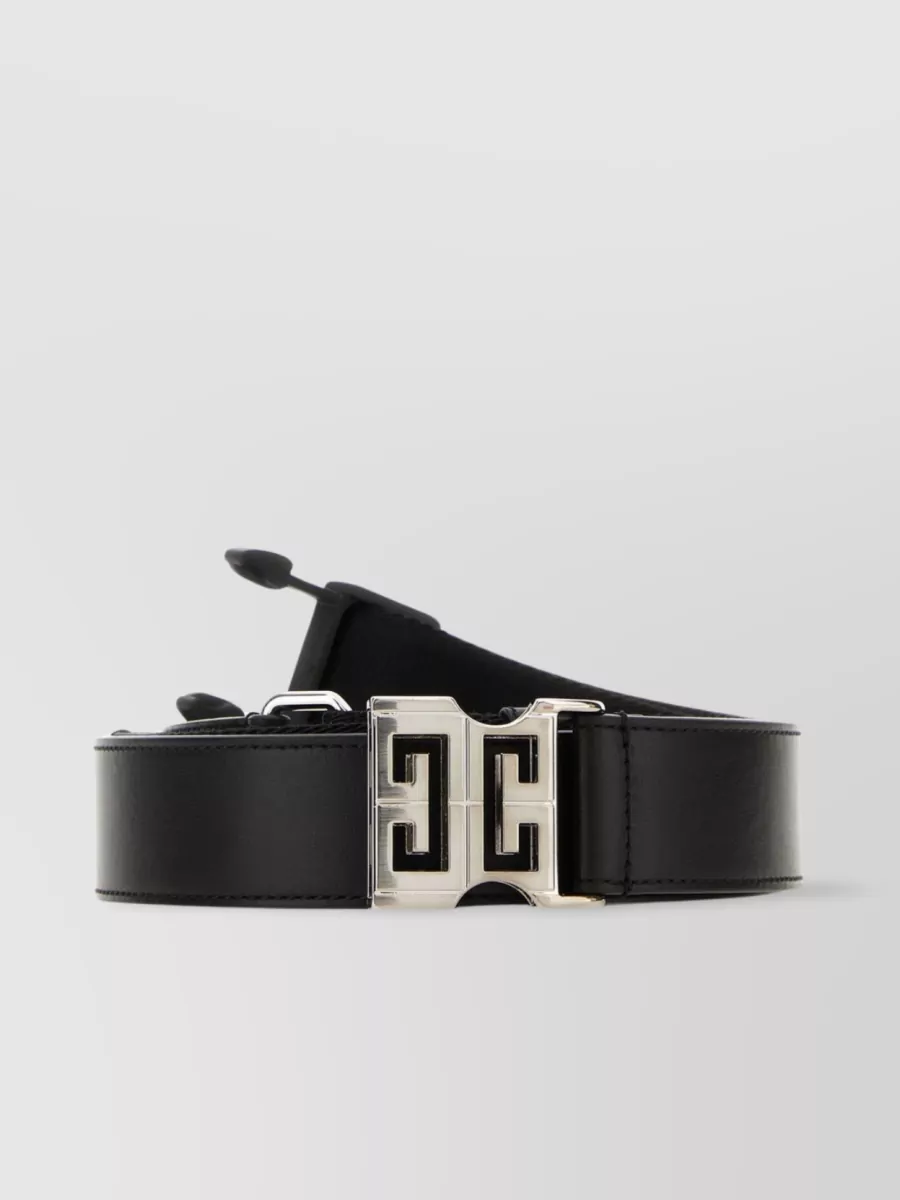 Shop Givenchy Versatile Leather And Fabric Belt In Black