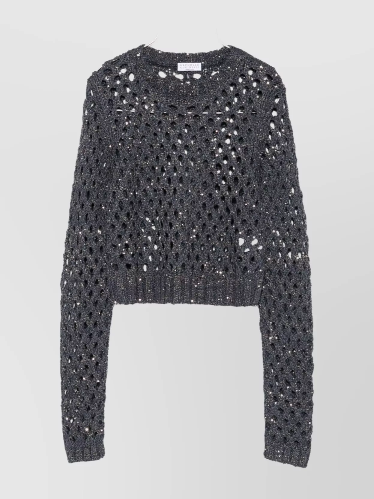 Brunello Cucinelli Crewneck Sweater With Open Knit Design