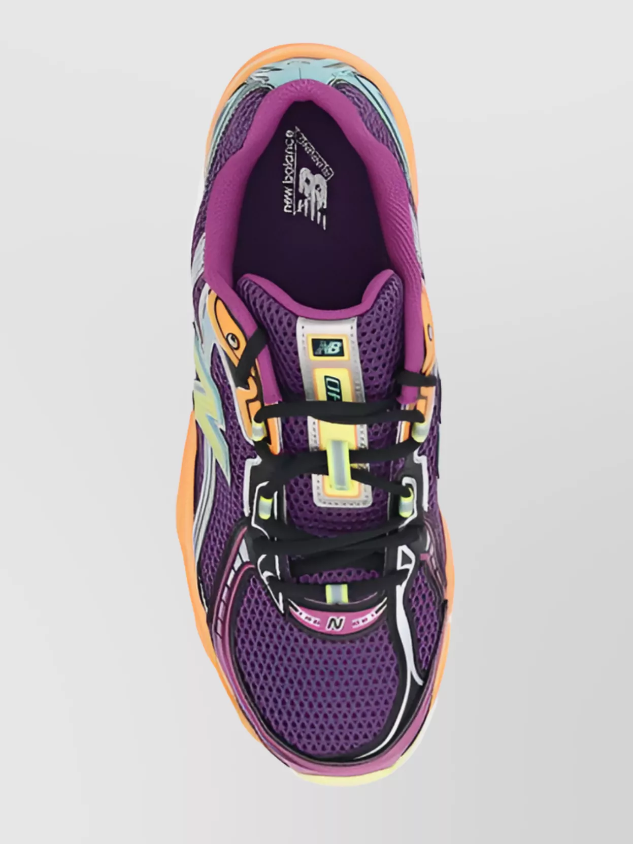 New Balance 740 Leather-trimmed Mesh Sneakers In Purple