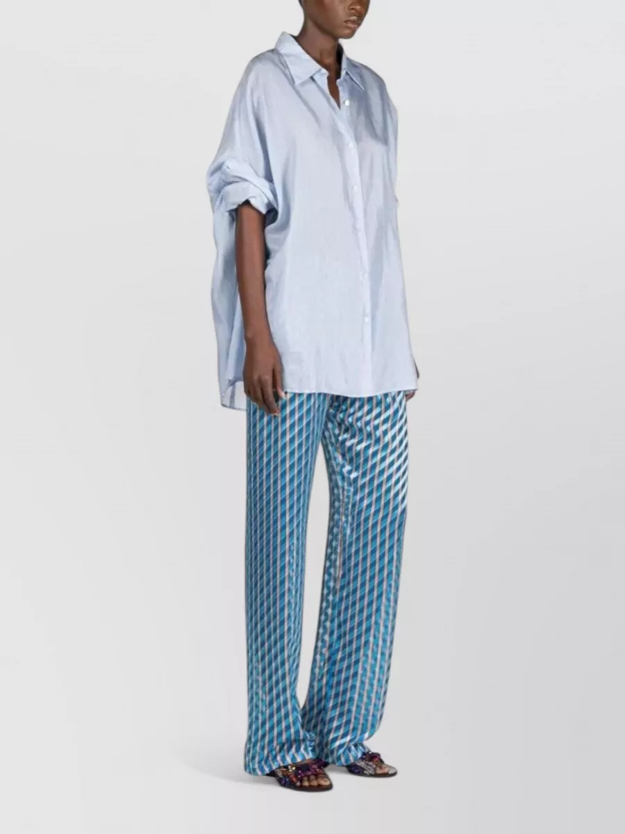 Dries Van Noten Striped Long-Sleeve Shirt