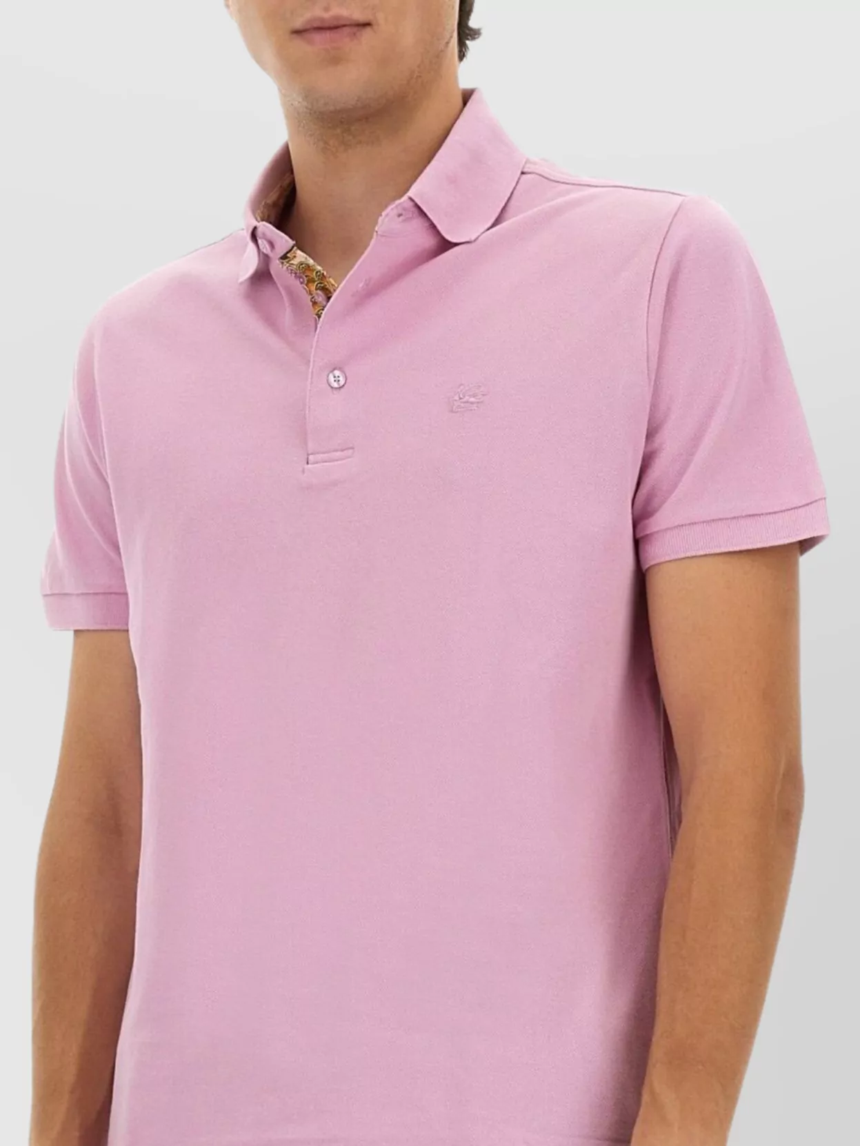 Etro Polo Shirts With Short Sleeves And Collar