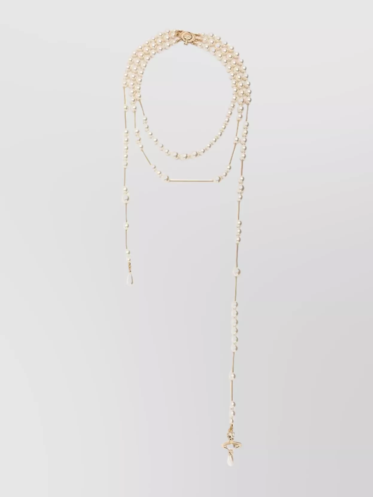 Vivienne Westwood Multi-Strand Pearl Necklace Adjustable Length