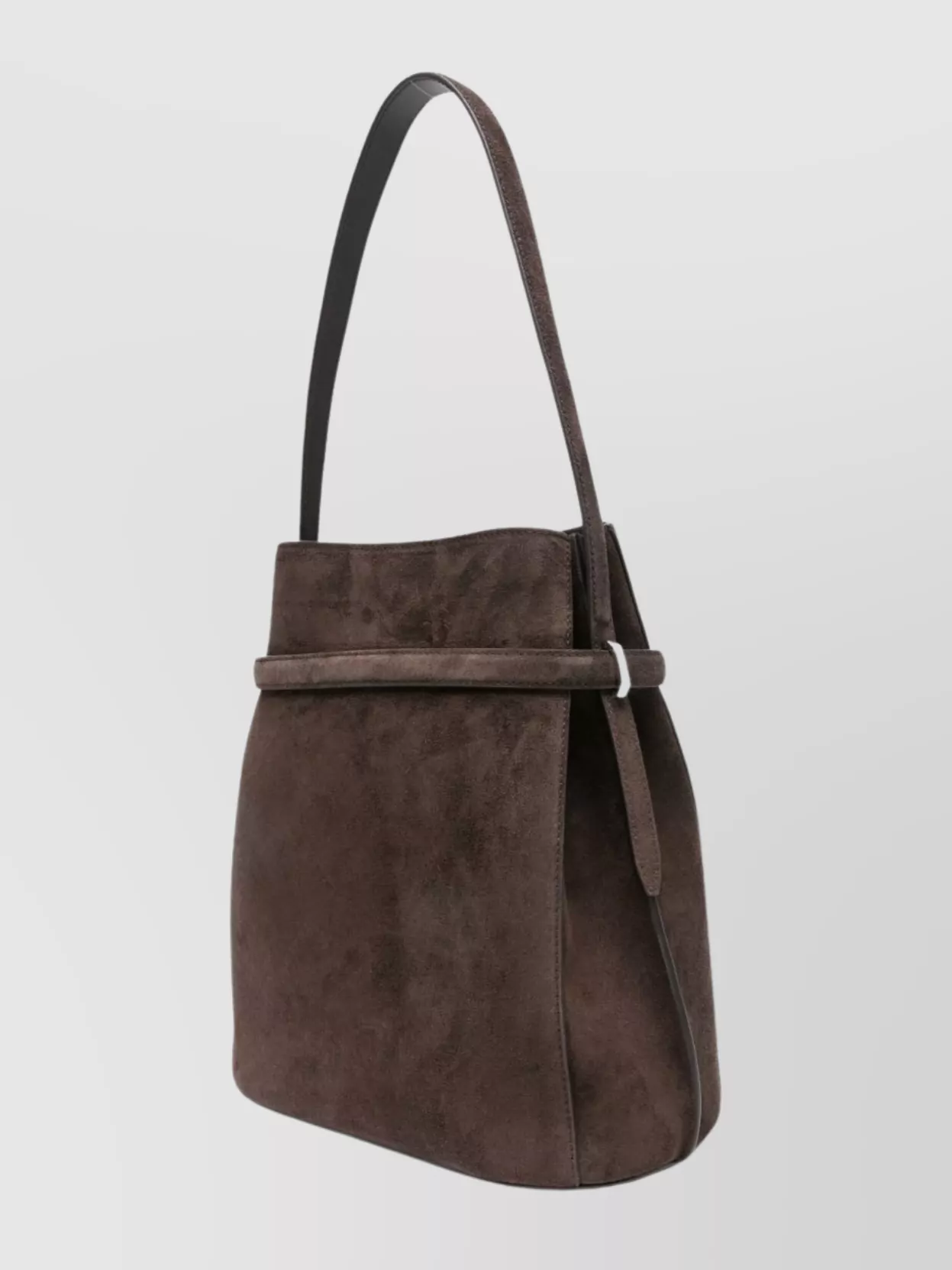Totême Suede Leather Bucket Bag Adjustable Strap