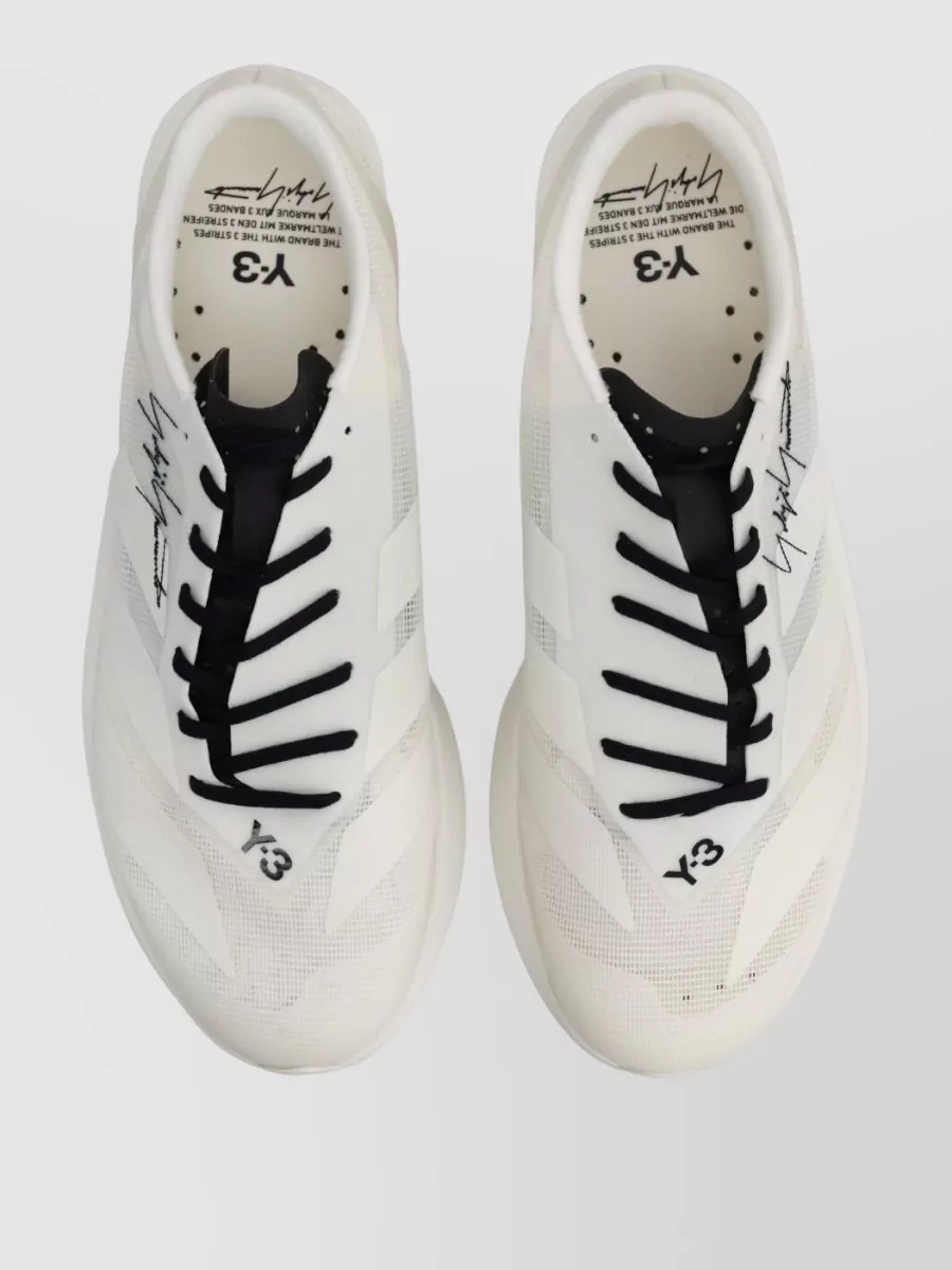 Y-3 Mesh Sneakers Rubber Sole Lightweight Design