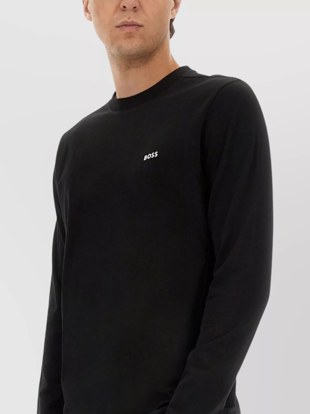 Boss Basic Crew Neck Long Sleeve T-Shirt