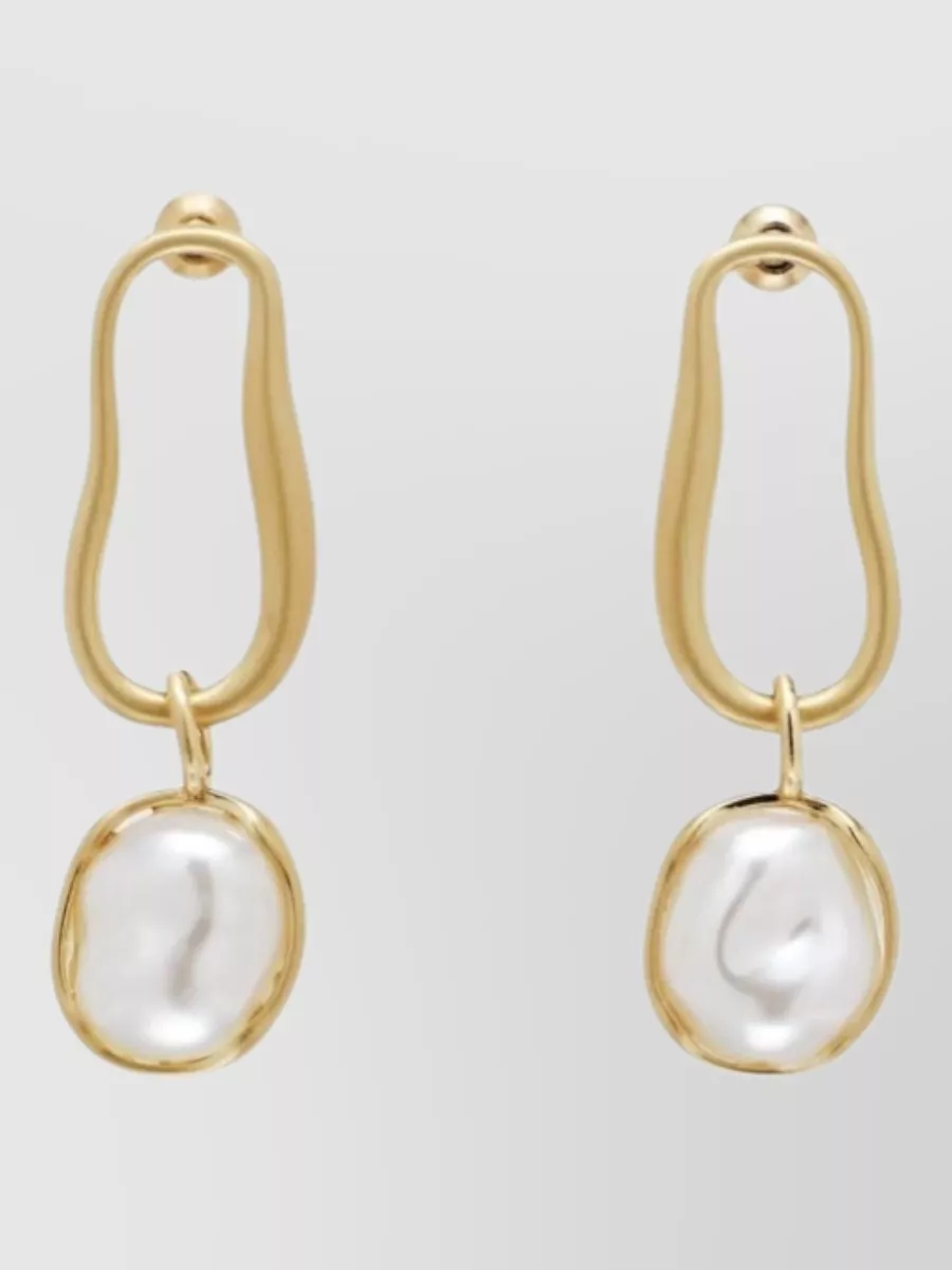 Cult Gaia brushed metal earrings