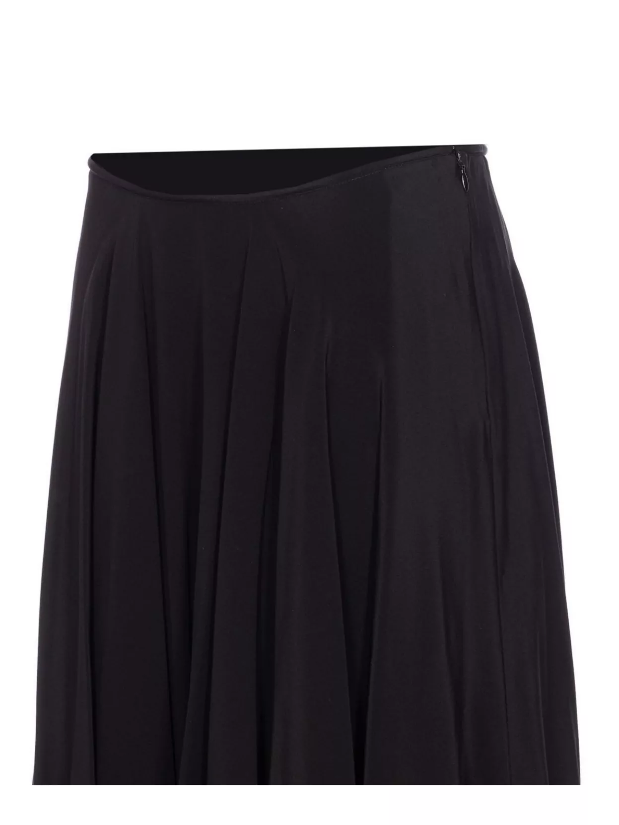 Lemaire High Waist Midi Pleated Balloon Skirt In Black