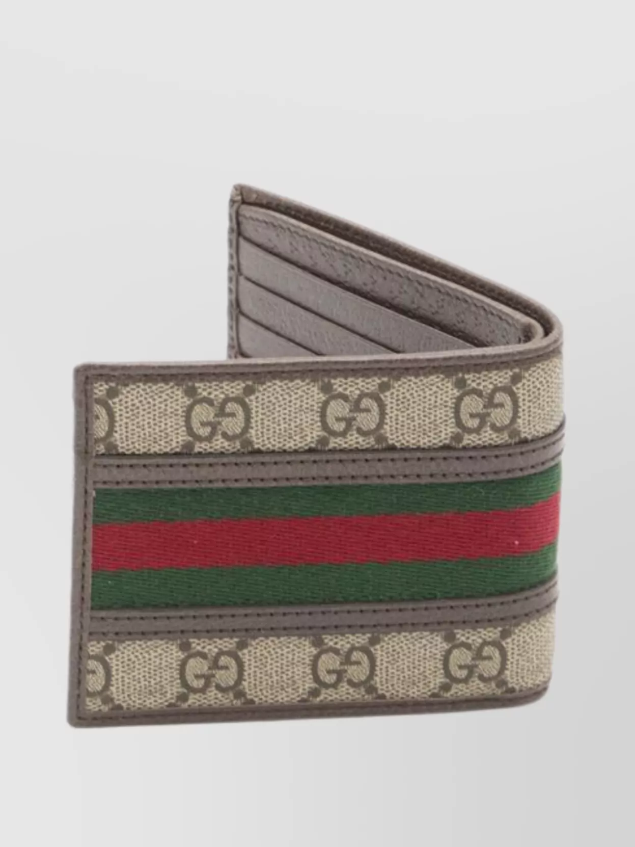 Gucci Gg Supreme Fabric Bifold Wallet