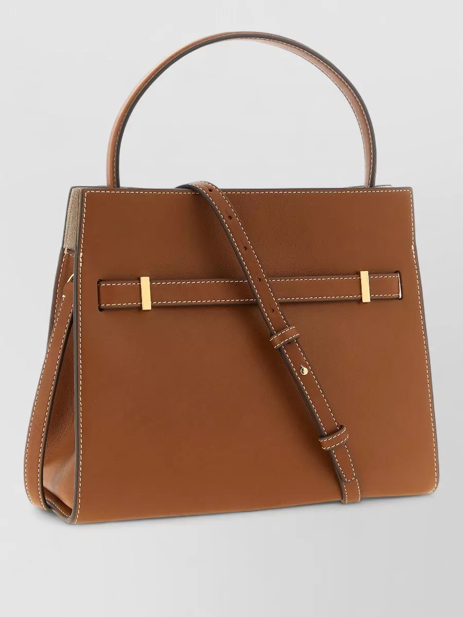 Tory Burch Lee Radziwill Small Leather Clutch Bag