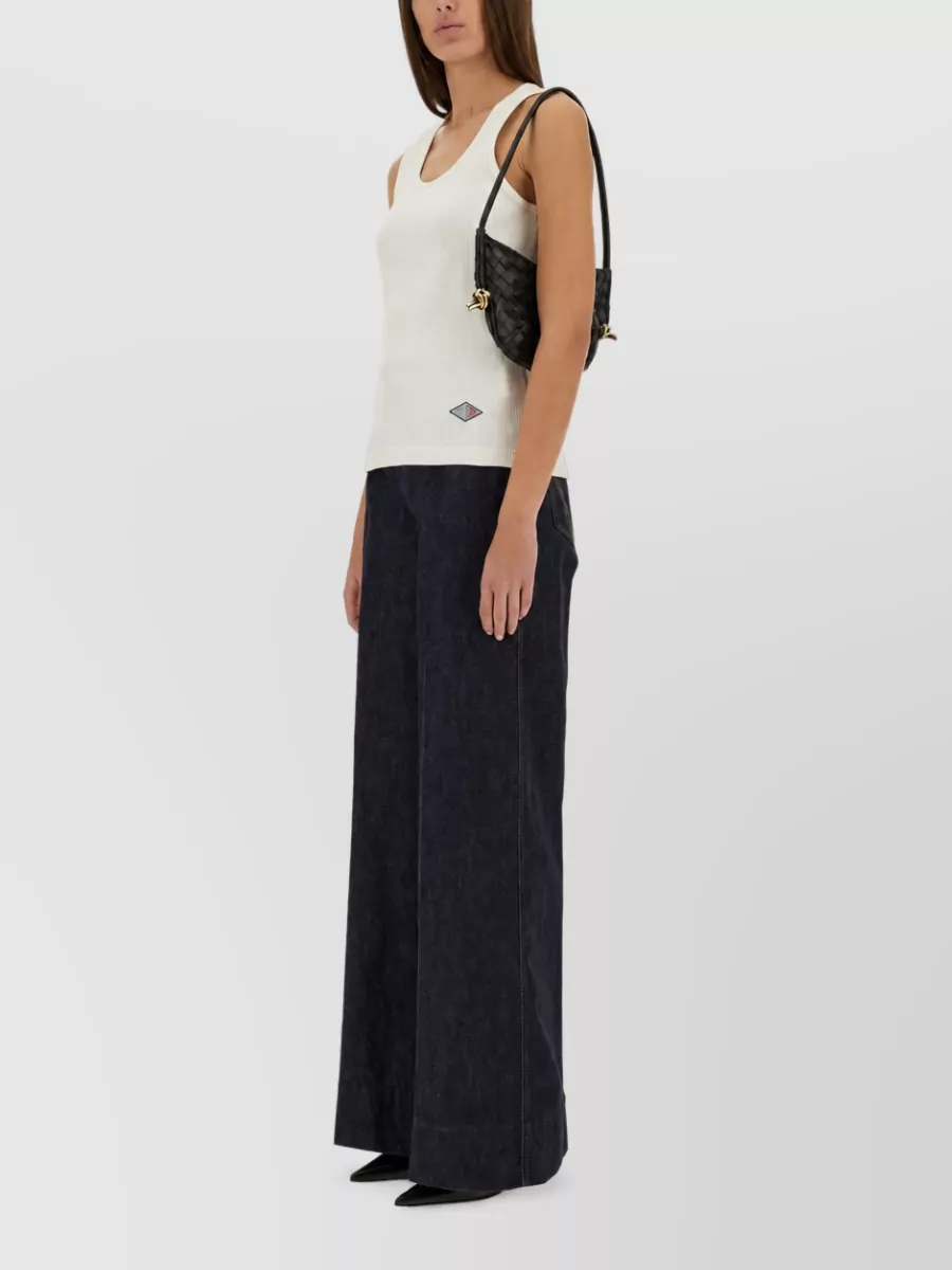 Bottega Veneta Ribbed Jersey Top