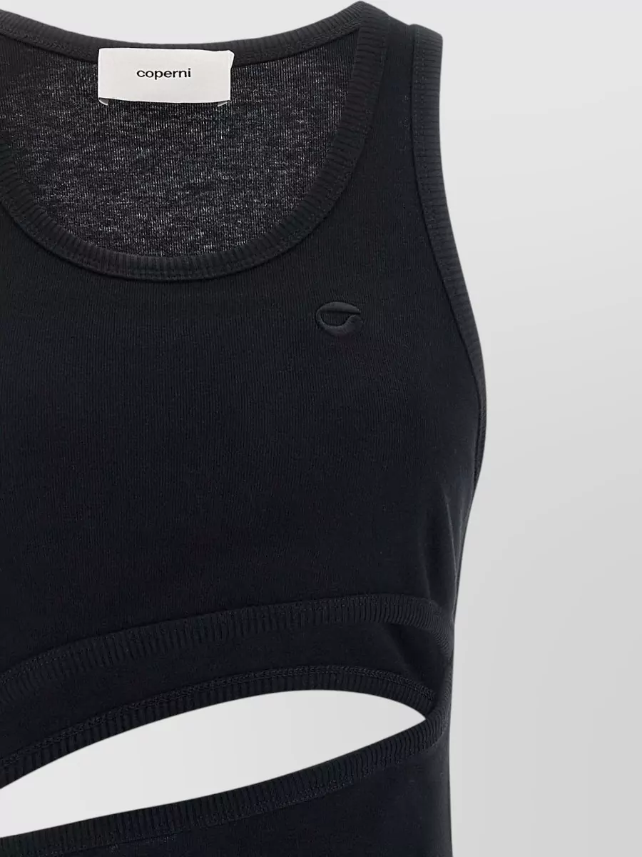 Coperni Organic Cotton Spiral Knee-Length Dress