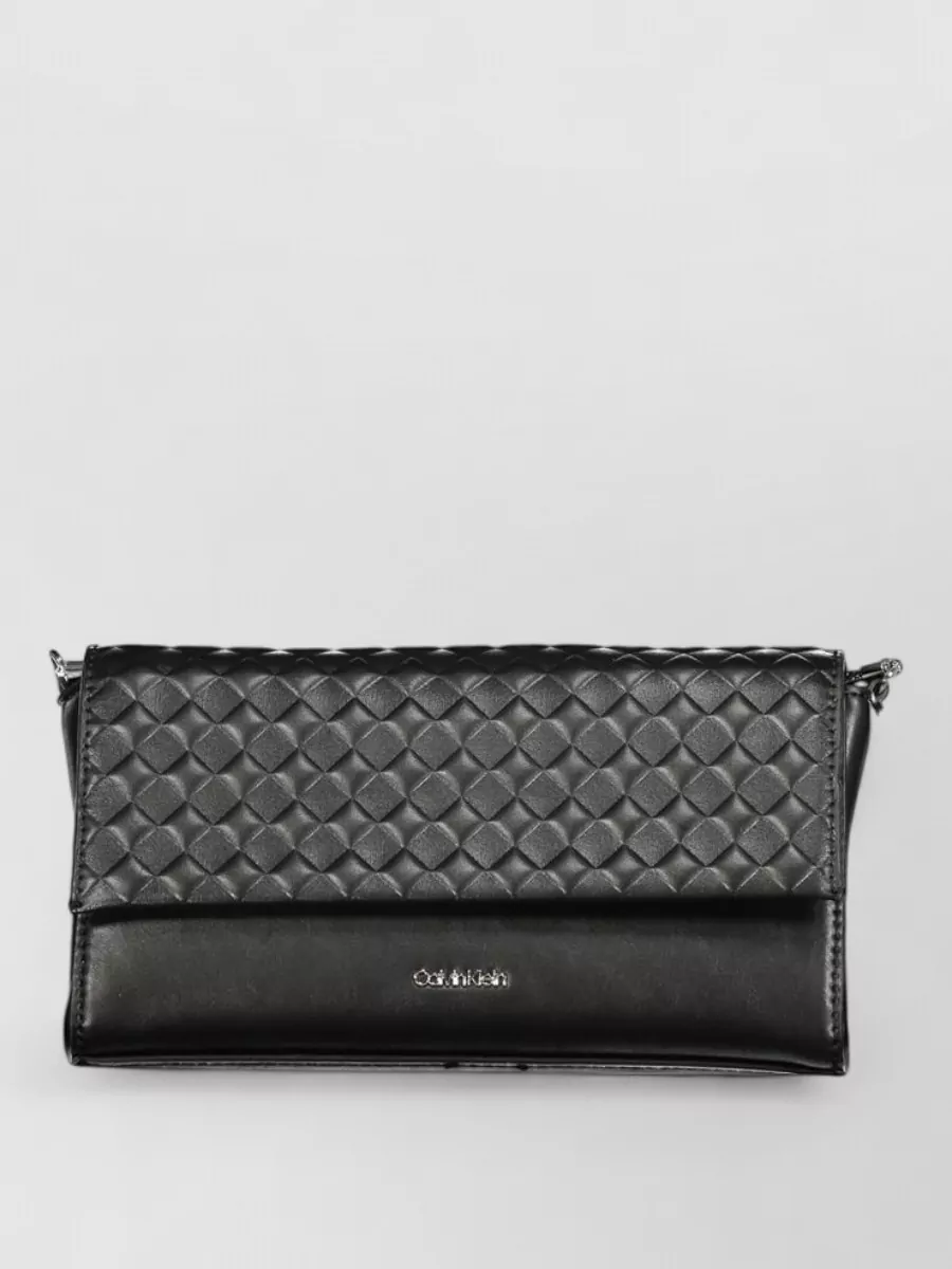 Calvin Klein quilted chain clutch bag
