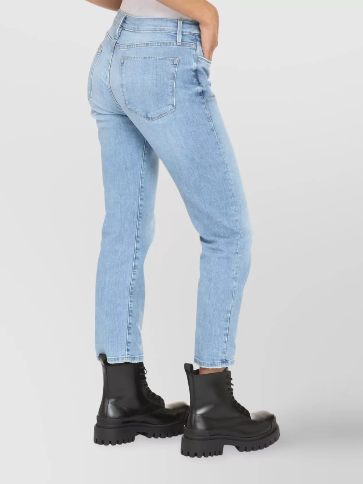 Frame Le High Ankle Straight Leg Jeans