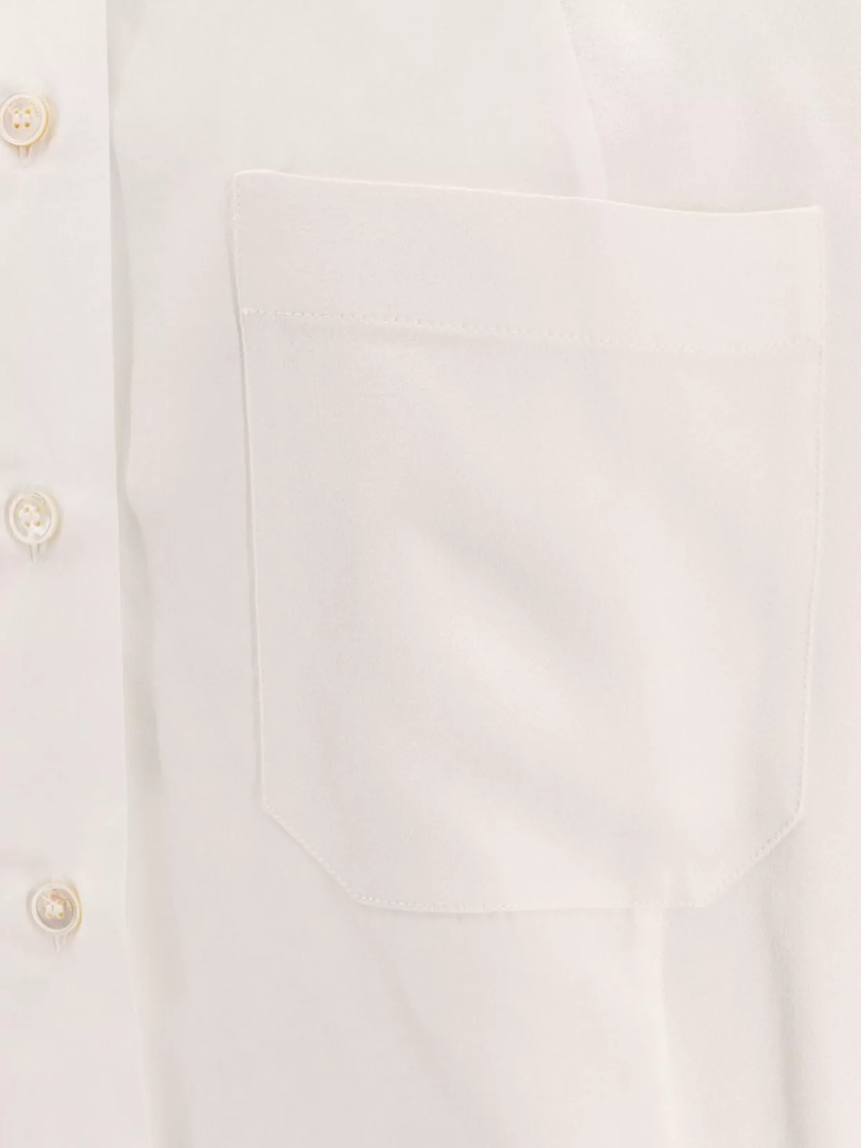 Stella Mccartney Everyday Shirt With Long Sleeves And Chest Pocket In Neutral