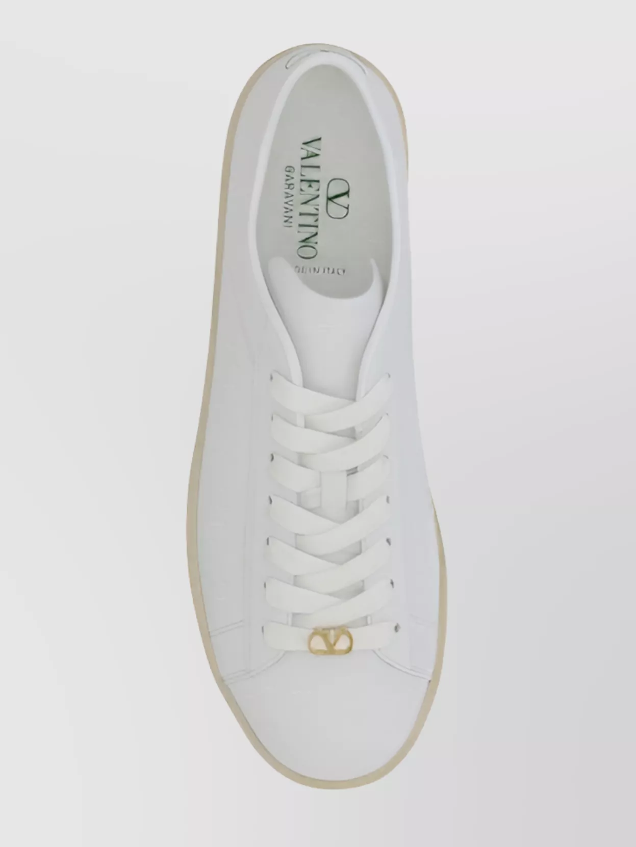 Valentino White Leather Vlogo Signature Sneakers