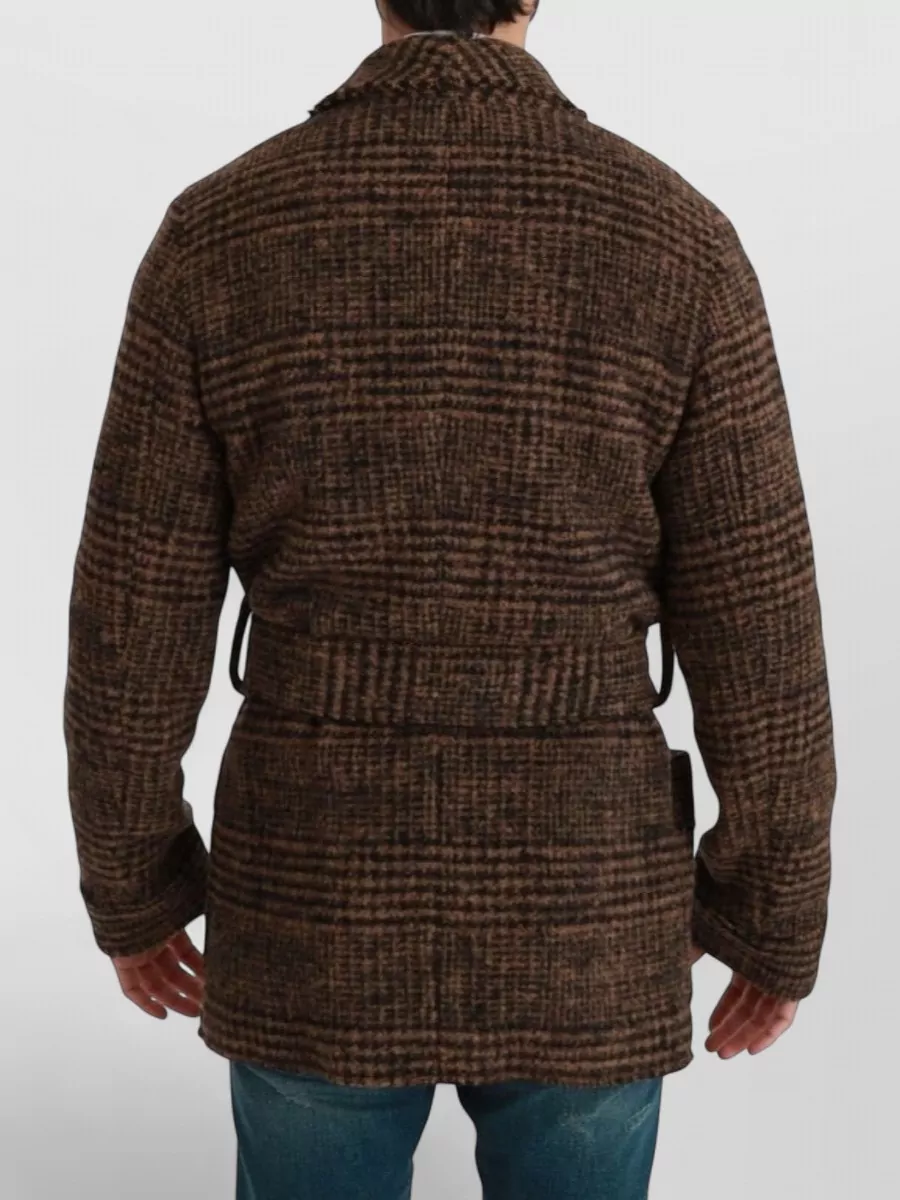 Dolce&Gabbana Checked Single Breasted Coat