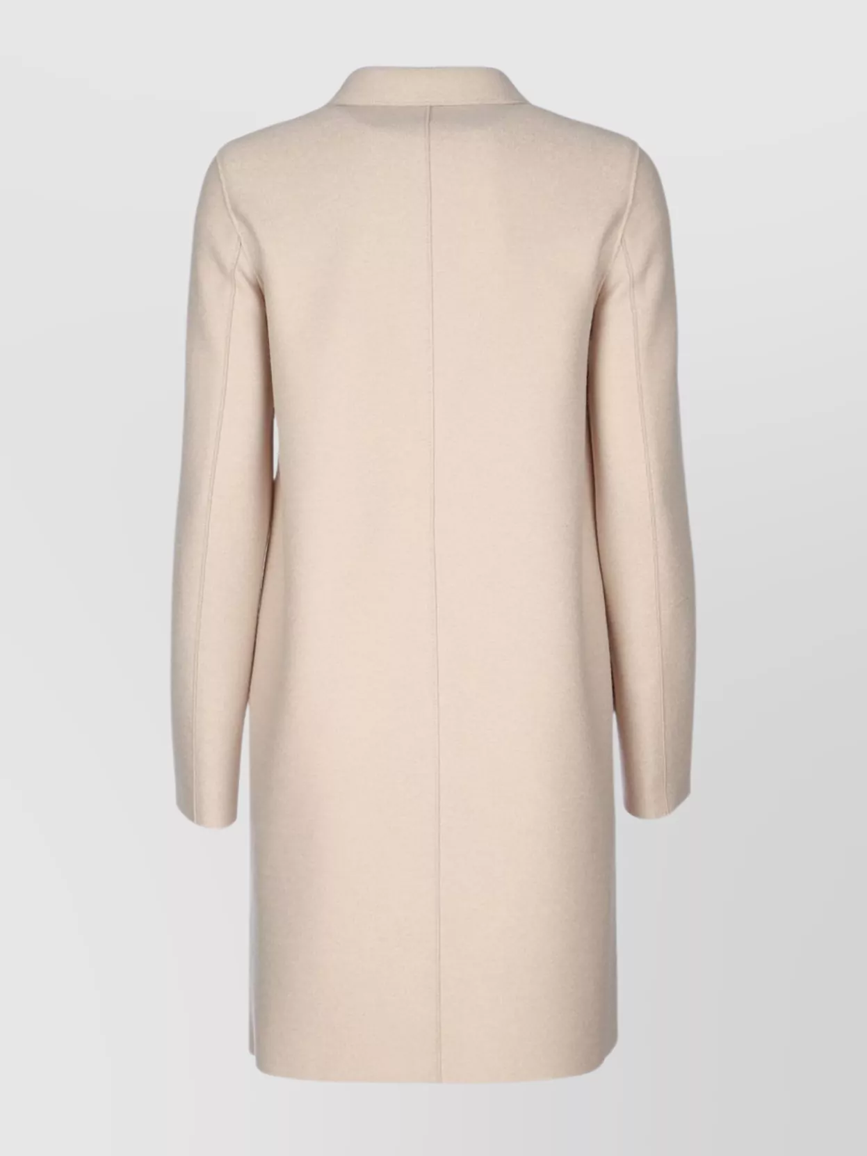 Harris Wharf London Women Button Up Boxy Coat Pressed Wool In Neutral