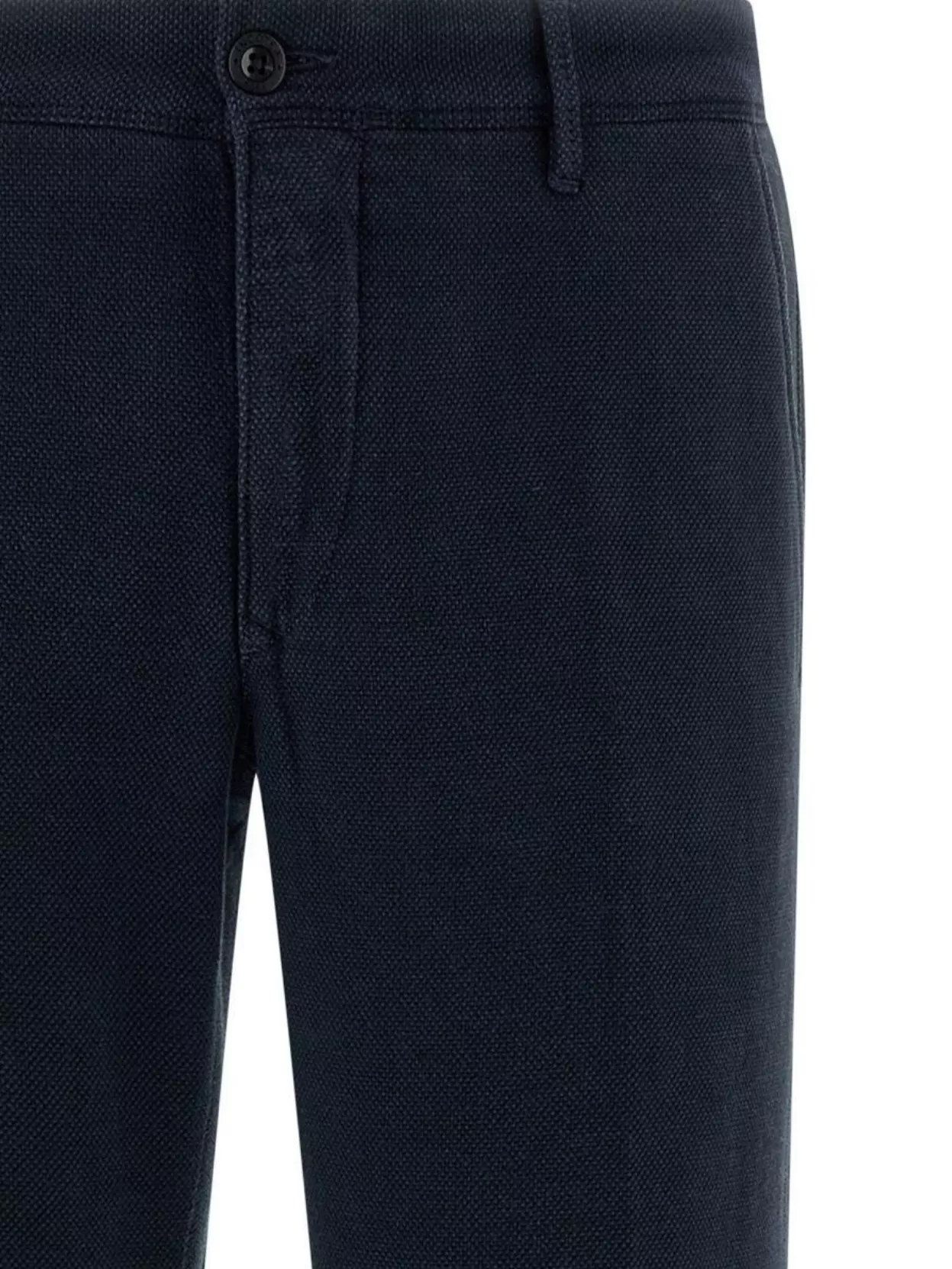 Incotex Textured Trousers With Pockets And Loops In Blue