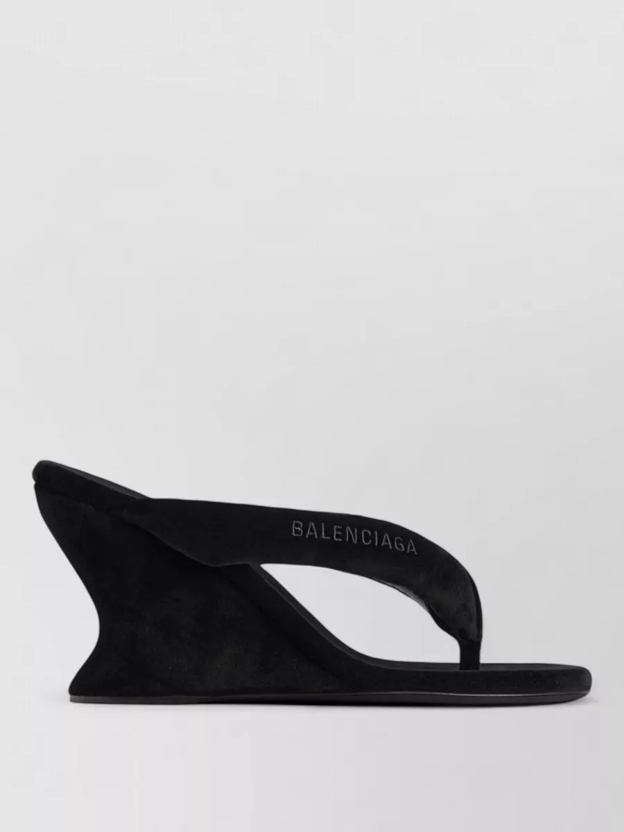 Balenciaga Wedge Flip-Flop Sandals