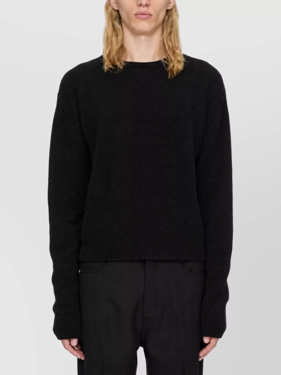 Rick Owens alpaca wool fine-knit round-neck tank top