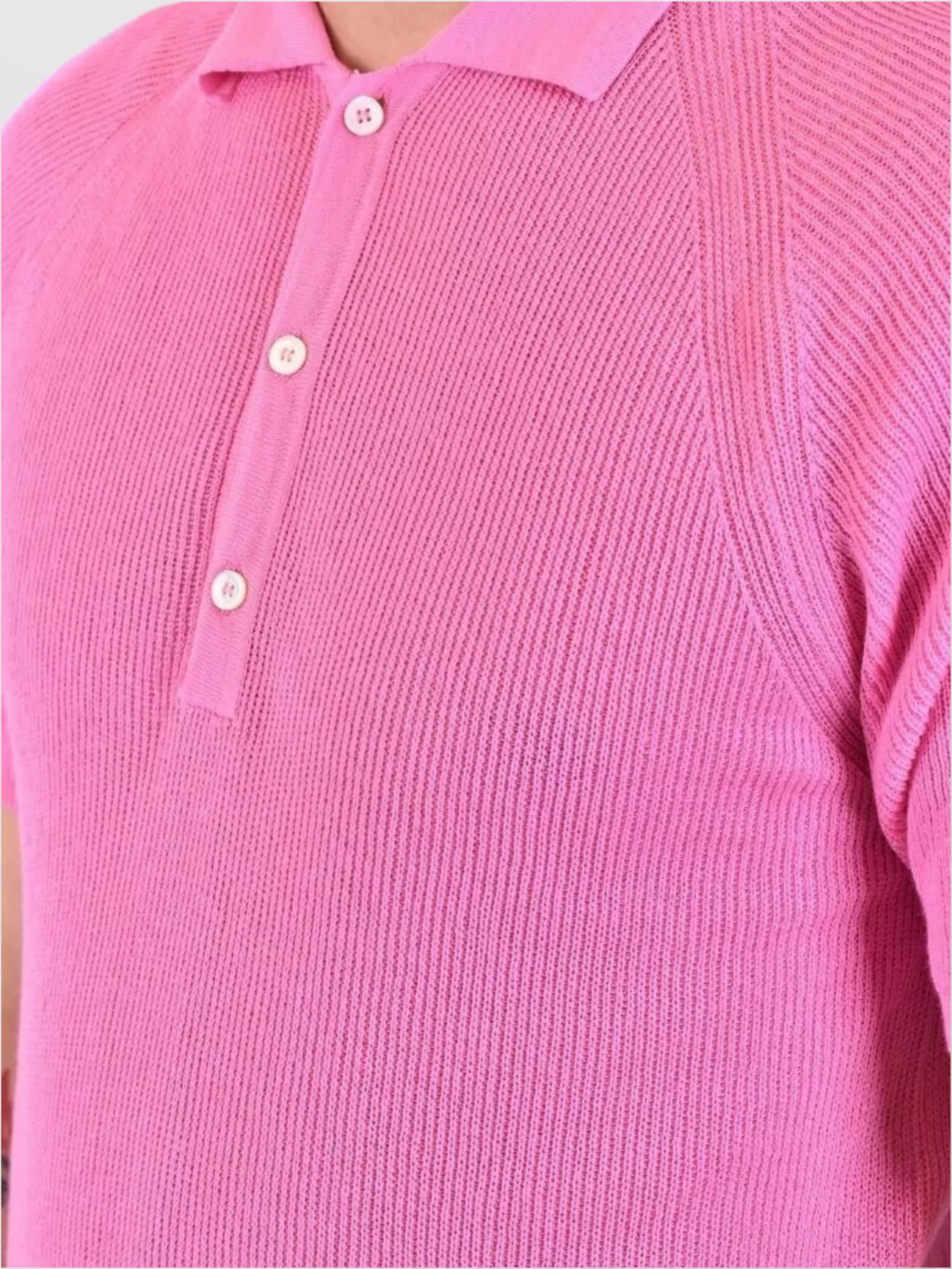 Laneus Ribbed Texture Polo Shirts
