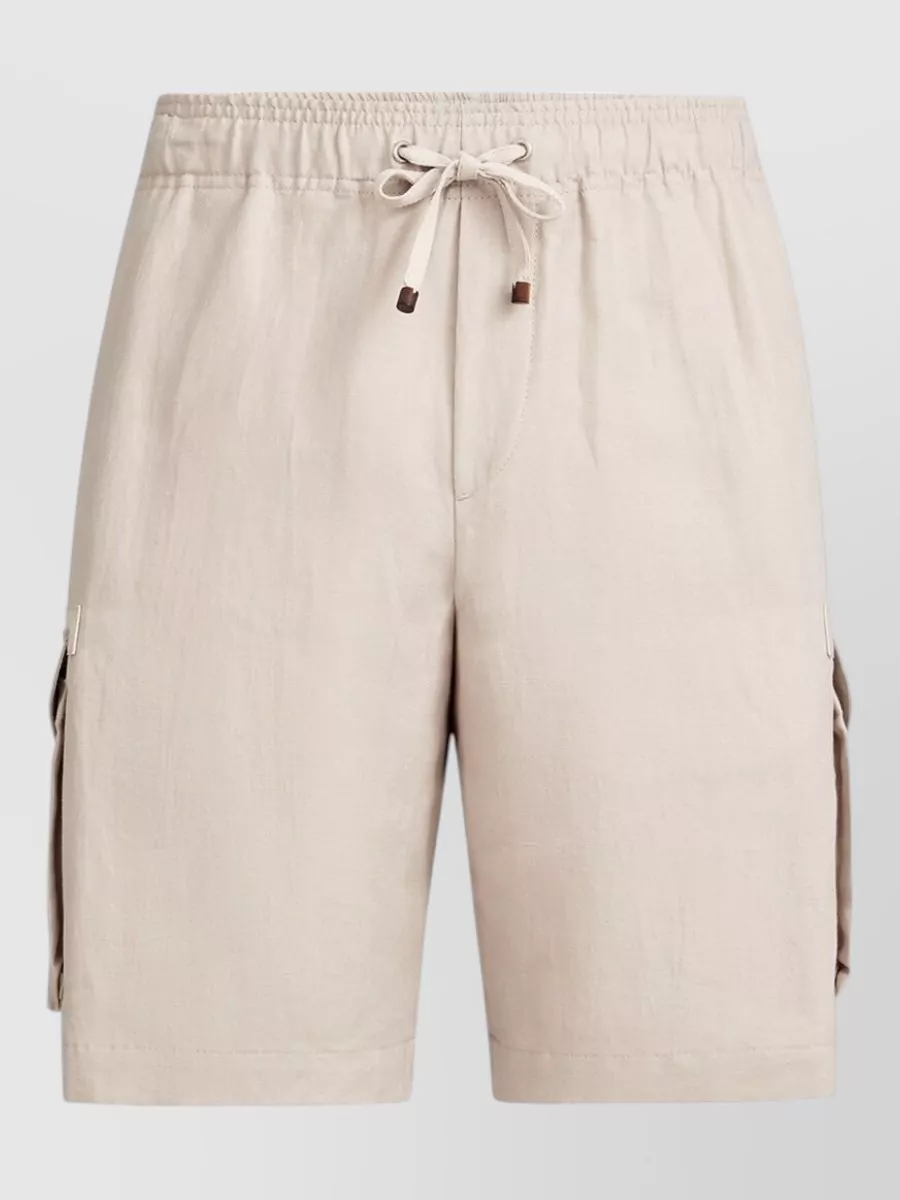 Brunello Cucinelli Linen cotton cargo bermuda shorts